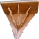 Old fruit wooden shelf
