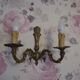 Lustre 5 braches + 2 appliques bronze