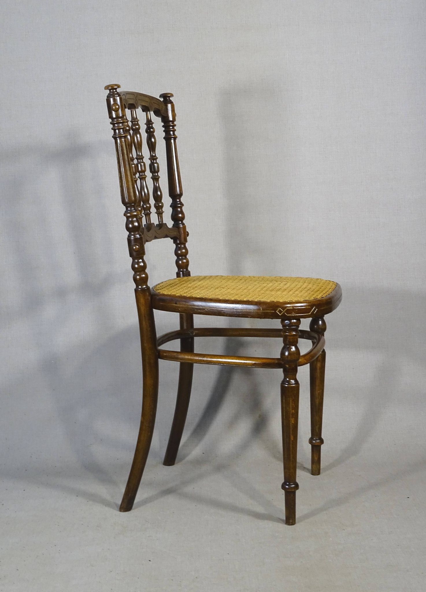 Fischel chair, Napoleon III type Bent wood, circa 1900 - bistro -Canadian-