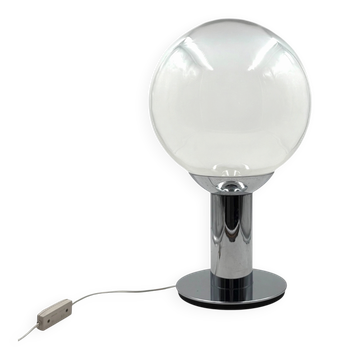 Space age chrome table Lamp, France 1980s