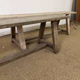Pair of vintage wooden benches