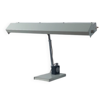 Lampe de bureau en métal vintage XXL par Klaus Musinowski DDR