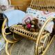 Children's rattan rocking chair
