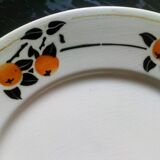 Six Art Deco plates from Badonviller service "Madeleine"
