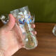 Set of carafe and 6 Legras glasses