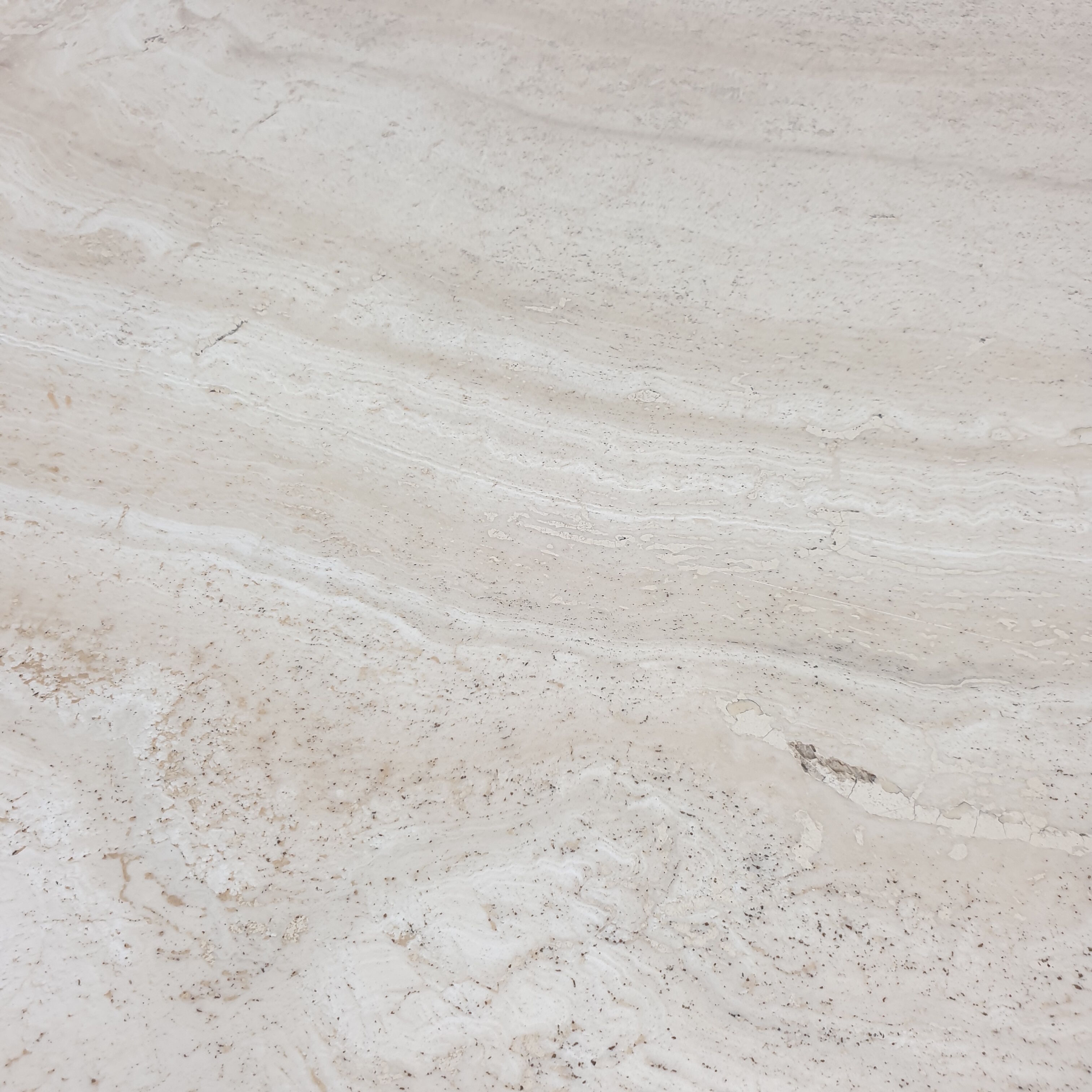 Italian Oval Travertine Coffee Table, 1984