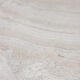 Table basse ovale italienne en travertin, 1984