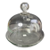 Cheese dome with rimmed tray – ½ blown and cut crystal