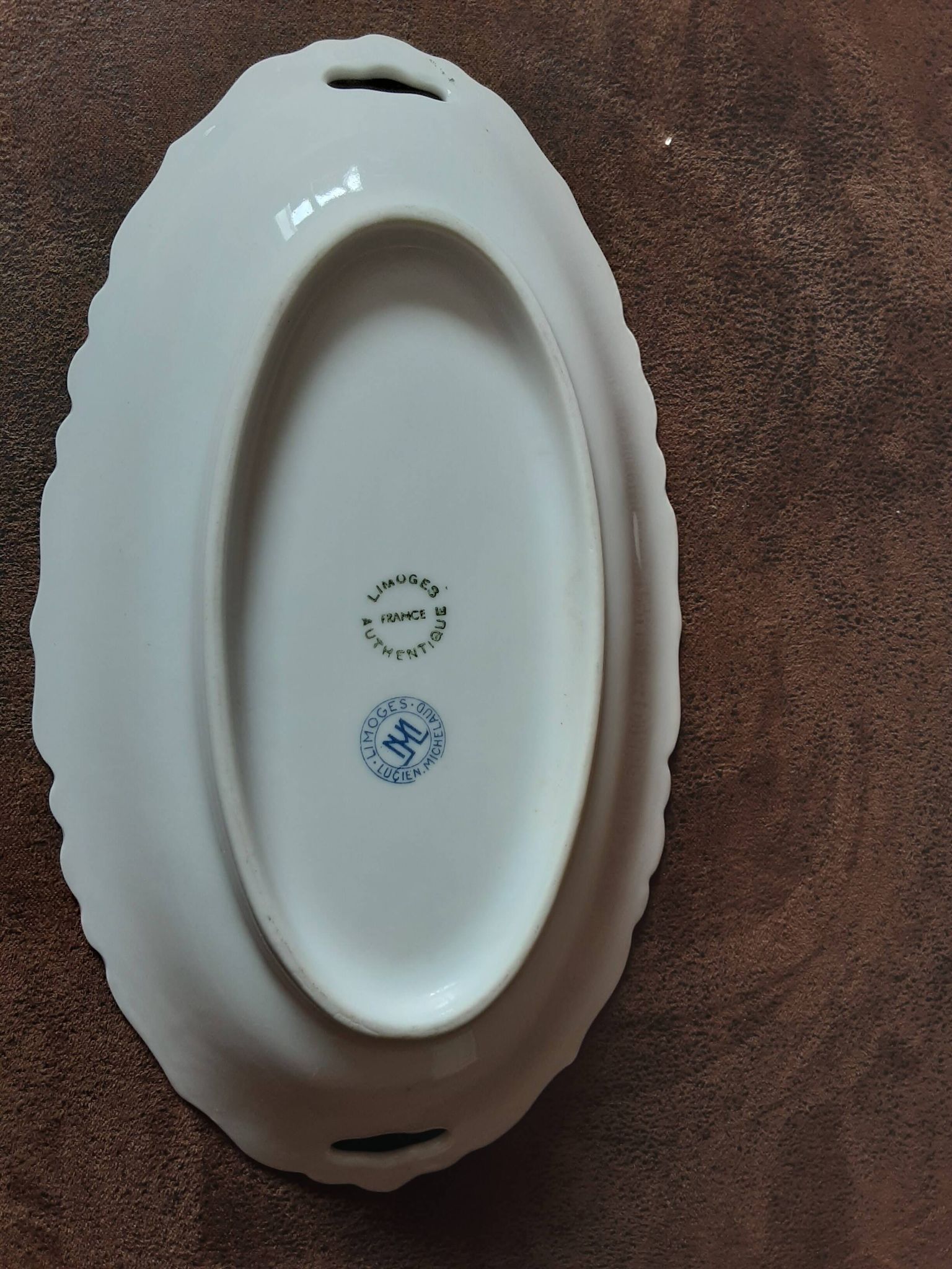 Beurrier porcelaine Limoges Authentique Julien Michelaud