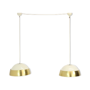 Ensemble de deux suspensions space age par Napako années 1970