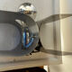 Pair of Harvey Guzzini wall lights Italy - Chrome Metal - Space Age year