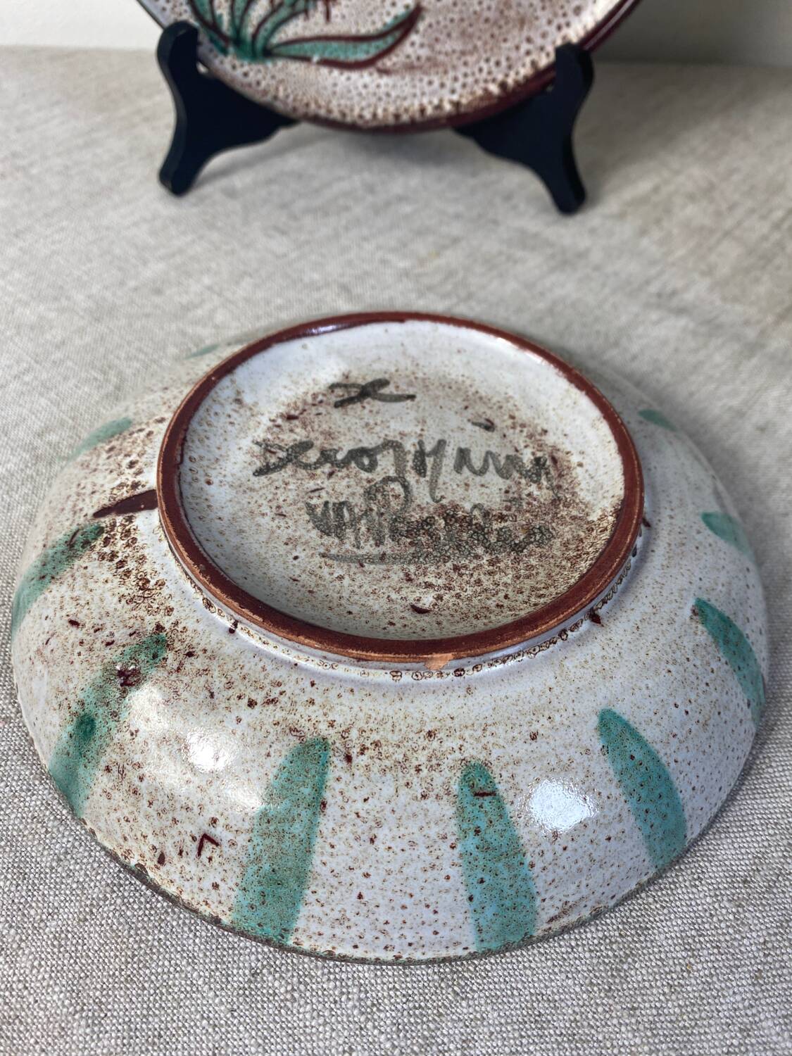 Daniel Etienne Vallauris ceramic plates