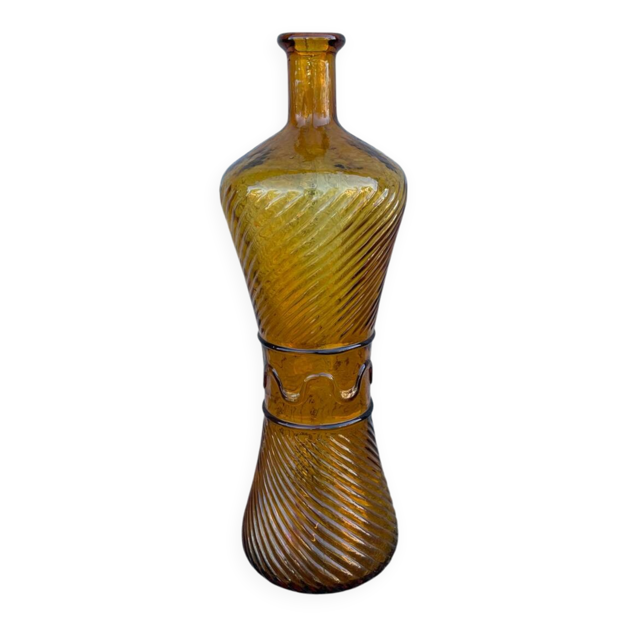 Bouteille empoli couleur ambre