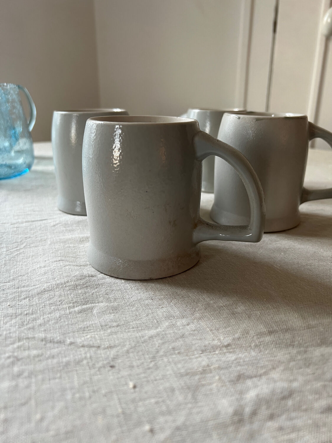 Beer mugs in Alsace stoneware