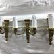 Set of 3 bronze wall lamps Louis XVI style