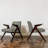 Paire de fauteuils "Bunny" restaurés du milieu du siècle, type 300 177, années 1970
