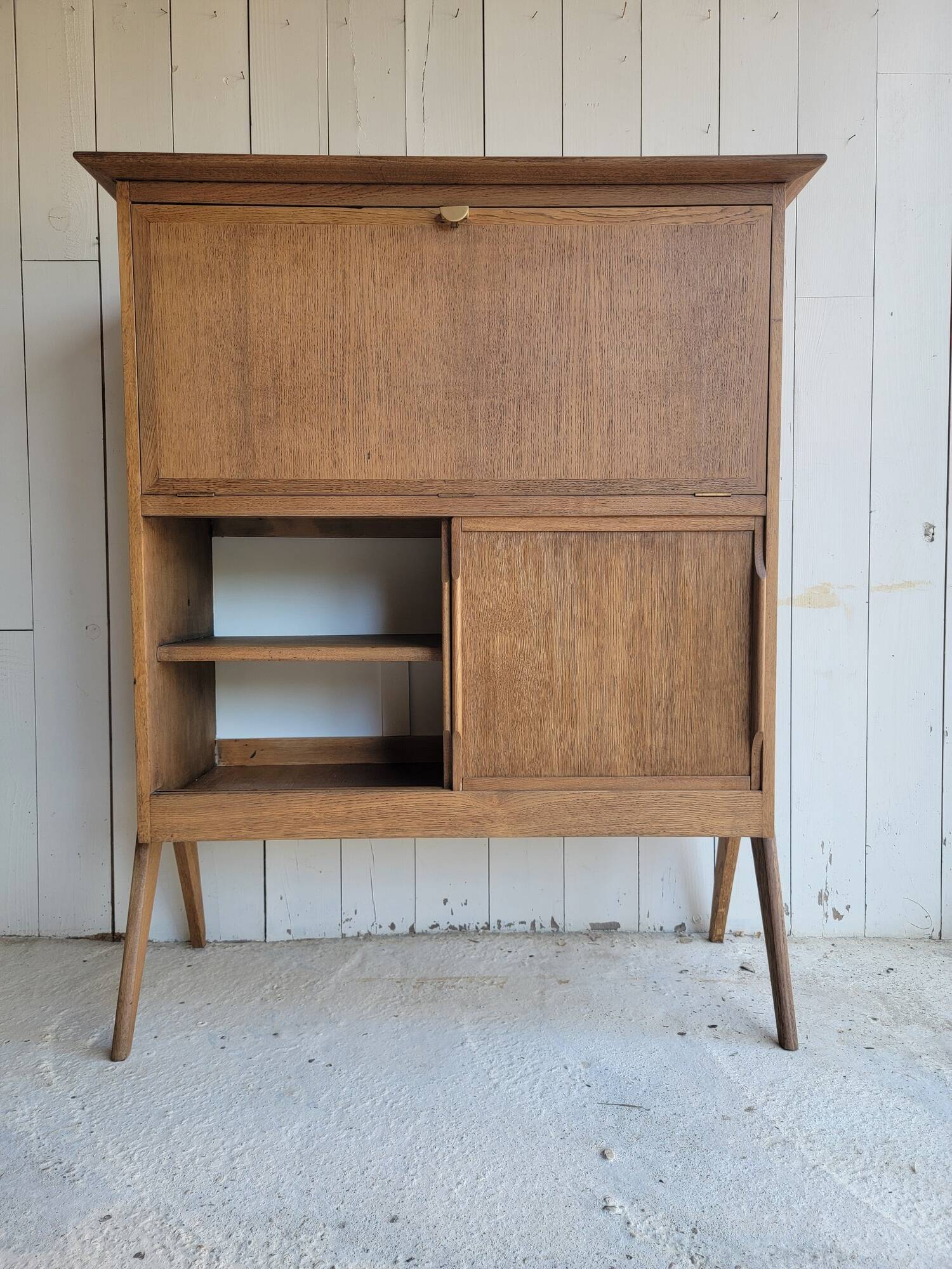 Vintage secretary with compass legs