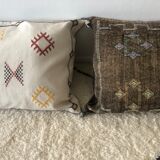 White Sabra Catus Silk Cushion