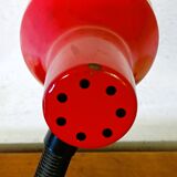 Red flexible desk lamp
