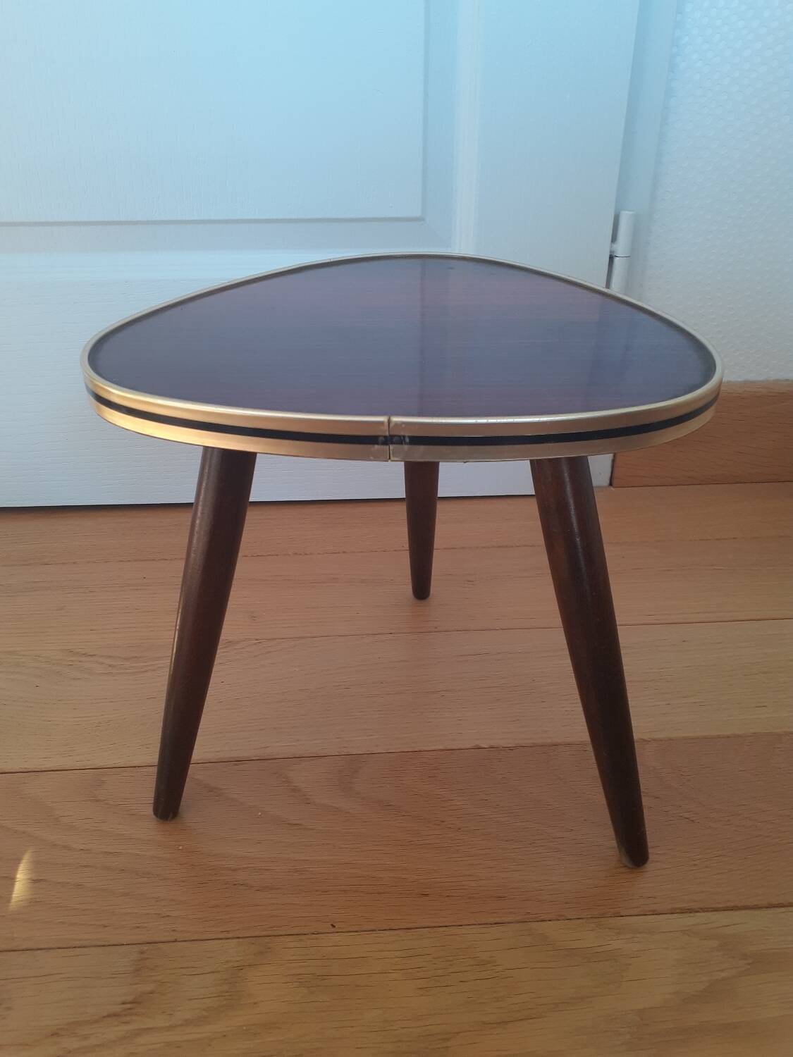 Formica tripod side table