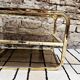 Brass coffee table with sliding top and smoked glass, 1970s vintage