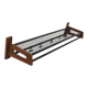 Scandinavian teak and metal coat rack, Sweden, 1970