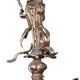 Lampadario in bronzo a 12 luci in stile Luigi XVI