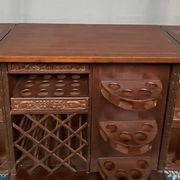 Folding bar. Solid mahogany.