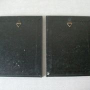Set of 2 old frames with oval decoration floral flowers medallion style