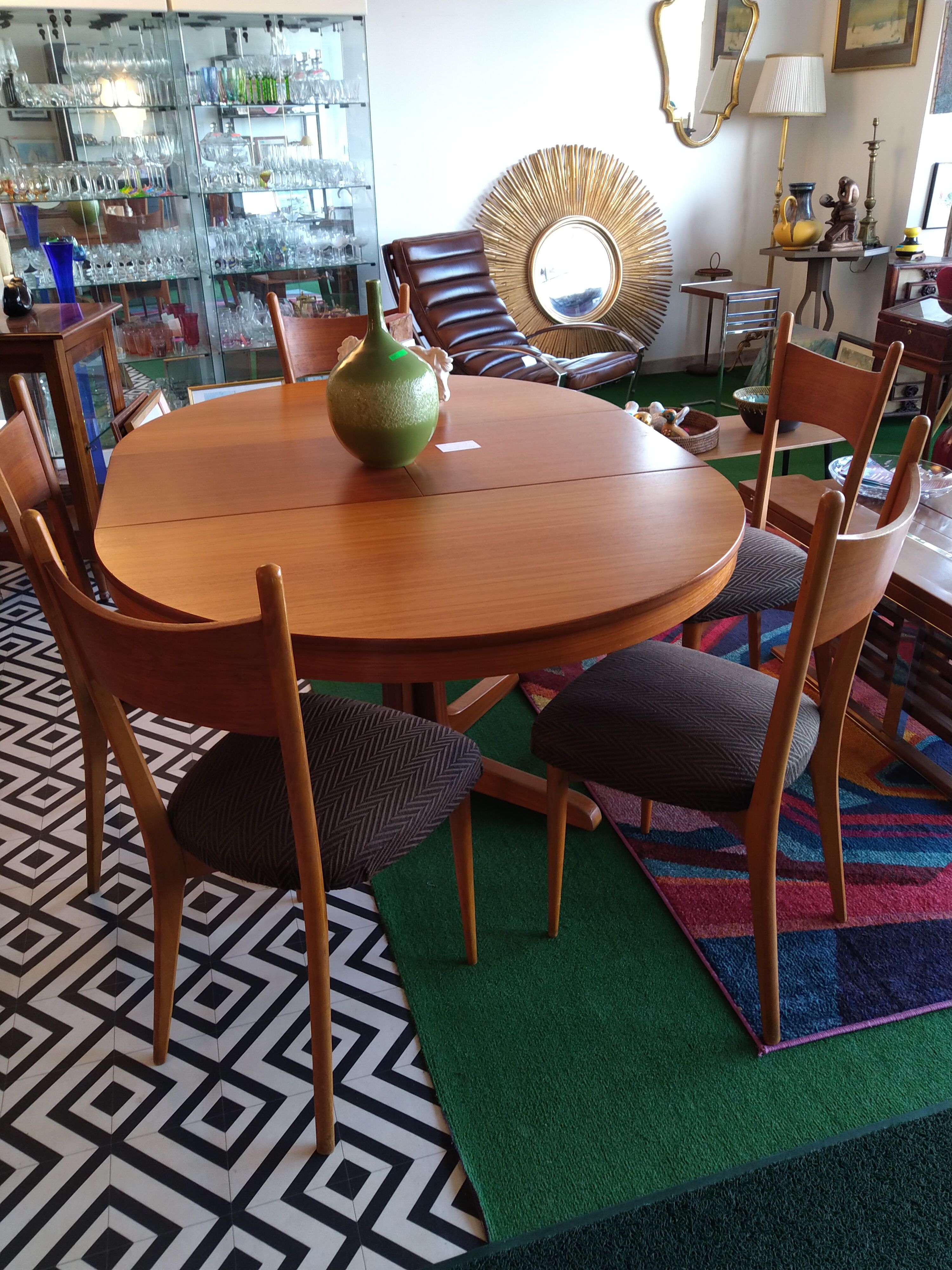 Set of 7 chairs 60s