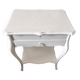 Louis XV style dressing table with retractable mirror – White painted wood