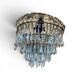 Chandelier / ceiling light in crystal Saint-Louis – signed