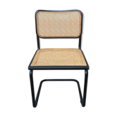 Chaise B32 noire de Marcel Breuer