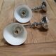 Pair of chrome wall lamps