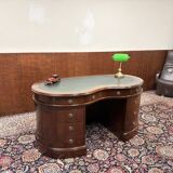 Classic English Kidney Shaped Chesterfield Desk