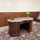 Classic English Kidney Shaped Chesterfield Desk