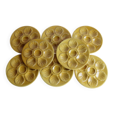 Set of 8 Proceram oyster plates