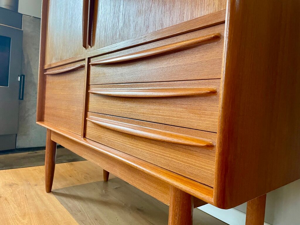 Scandinavian teak bar sideboard by Bernhard Pedersen for Samcom
