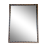 Ancien miroir de boiserie époque Napoléon III en bois a double patine