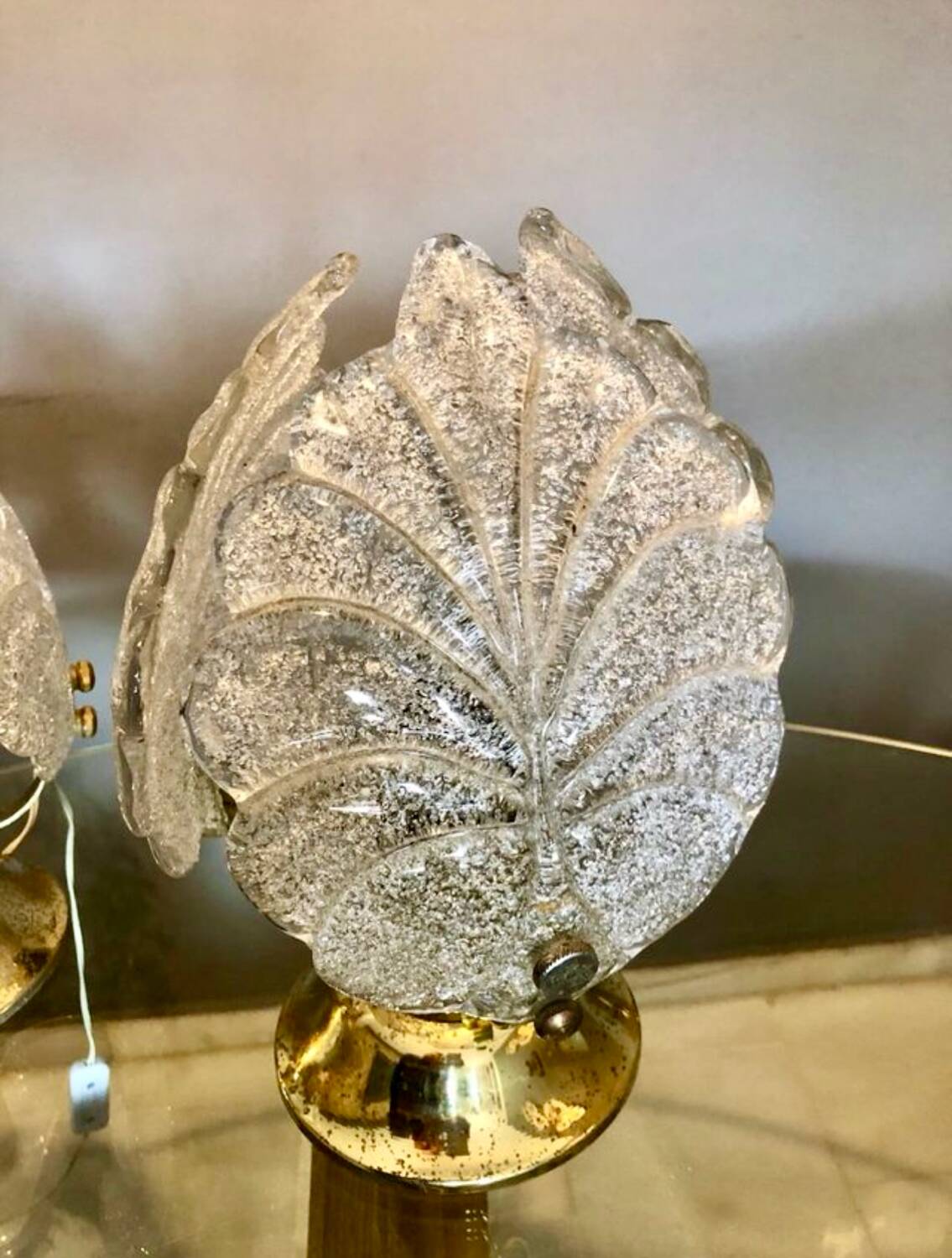 Table lamp by Mazzega Murano glass, Italy 1970