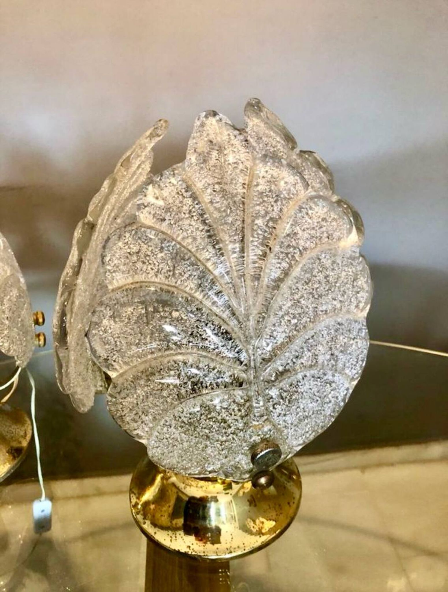 Table lamp by Mazzega Murano glass, Italy 1970