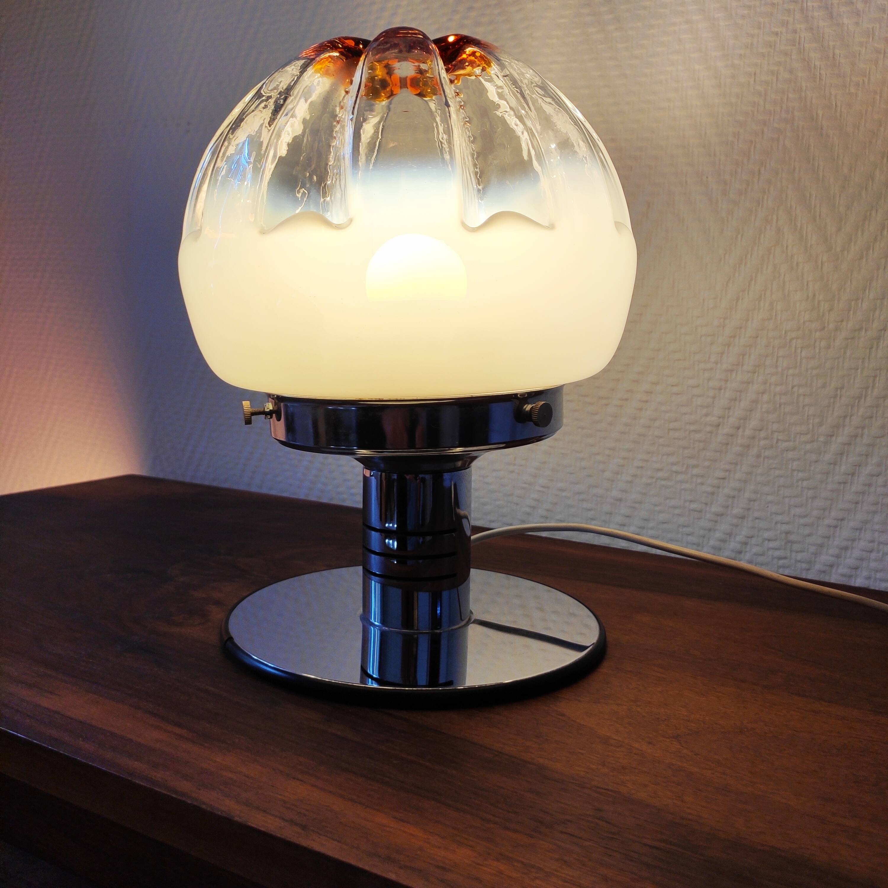 1970 Murano glass ball lamp