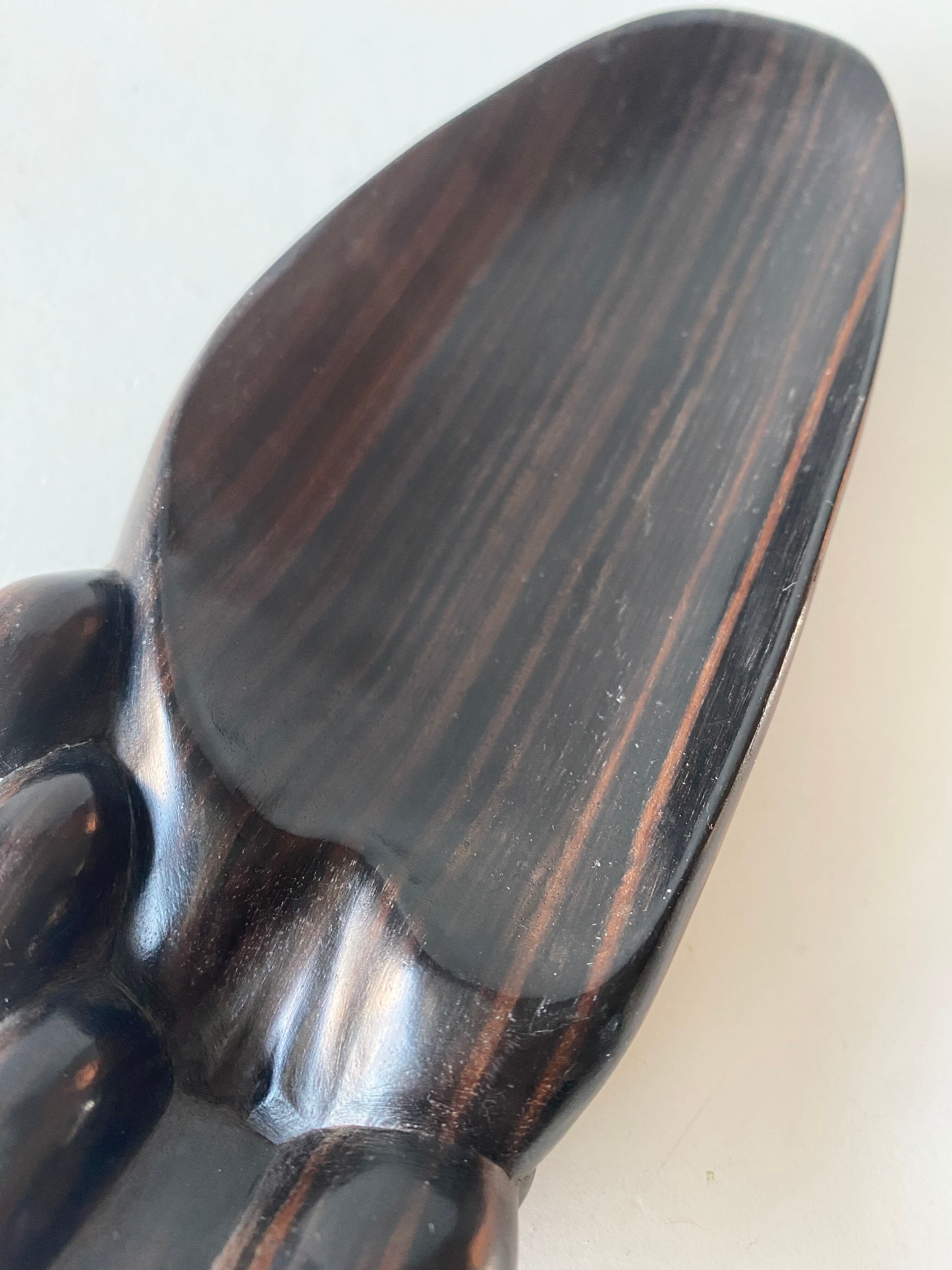 Empty wooden foot pocket