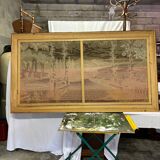 Vintage Aubusson wall tapestry