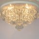 Large rare pagoda glass ceiling lamp by Kalmar, Austria, 1960s.