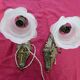 old pair of Napoleon III bronze wall sconces