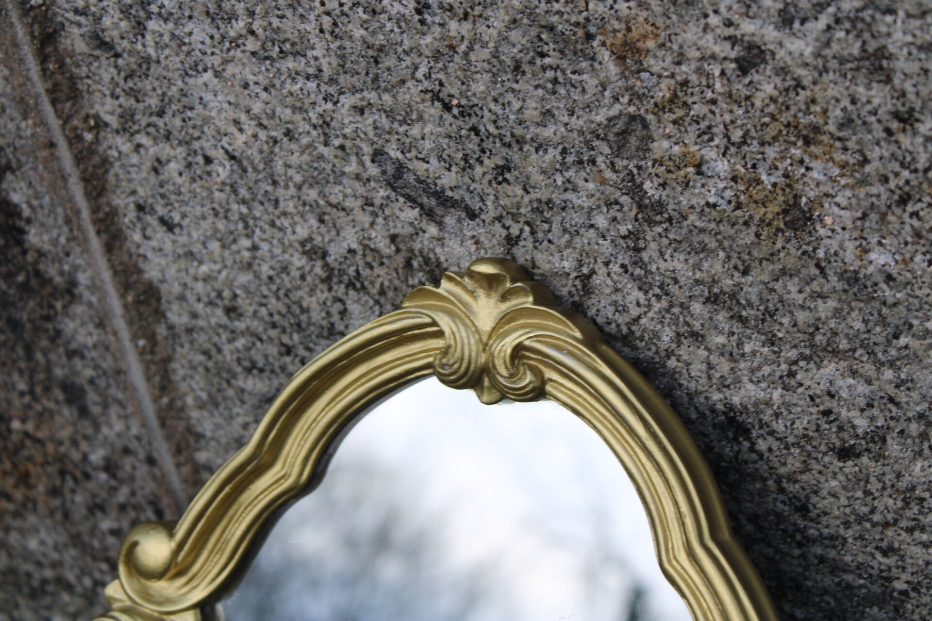 Miroir vintage doré 32x47cm
