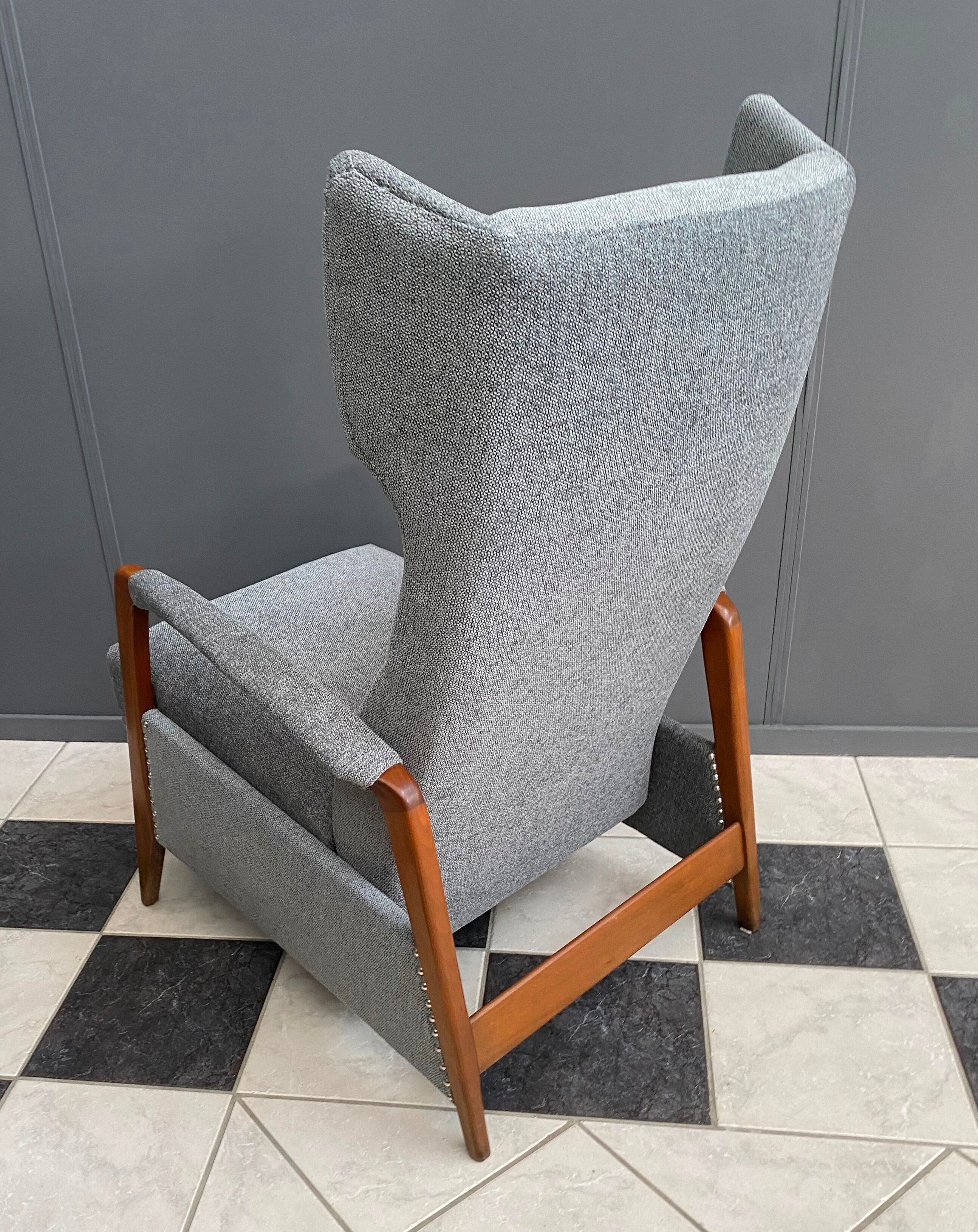 Grey relax recliner armchair 1960