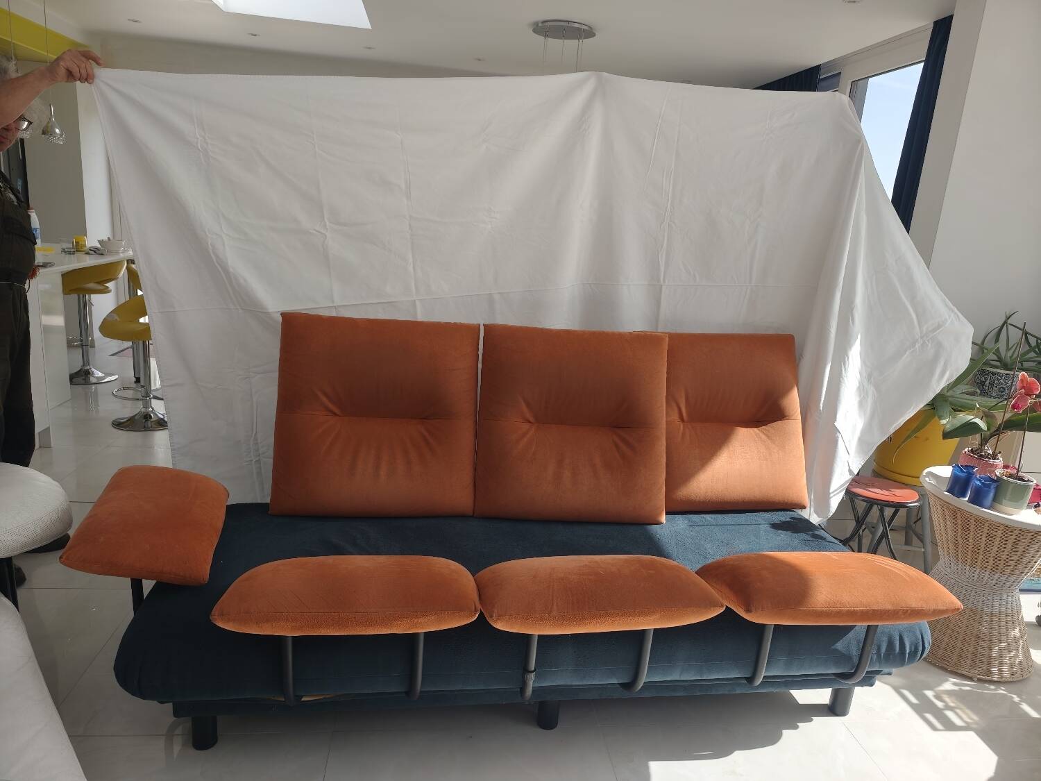 Convertible day-bed design sofa