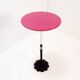 “Daisy” side table Pink metal top